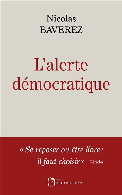 L'alerte démocratique | Baverez, Nicolas