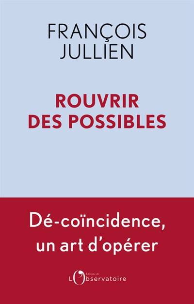 Rouvrir des possibles : dé-coïncidence, un art d'opérer | Jullien, François
