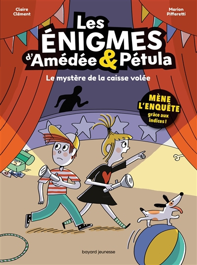 Les énigmes d'Amédée & Pétula - Le mystère de la caisse volée  | Clément, Claire (Auteur) | Piffaretti, Marion (Illustrateur)