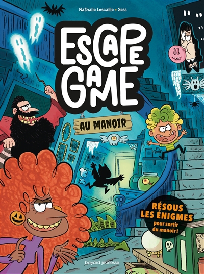 Escape game au manoir | Lescaille, Nathalie (Auteur) | Sess (Illustrateur)