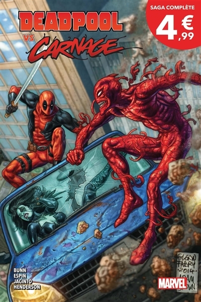 Deadpool vs Carnage : chaîne symbolique | Bunn, Cullen (Auteur) | Jacinto, Kim (Illustrateur) | Henderson, Mike (Illustrateur) | Espin, Salvador (Illustrateur)