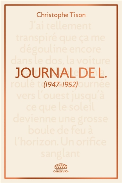 Journal de L. | Tison, Christophe